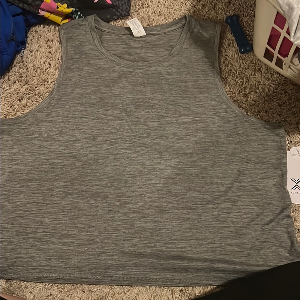 Heather Gray Sleeveless Tank Top